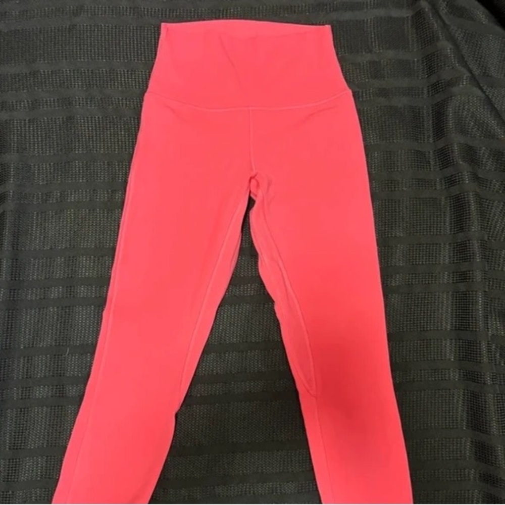 lululemon athletica Girls' Bright Pink High-Rise Leggings